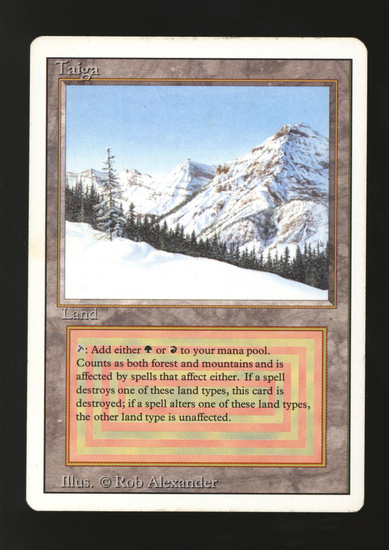 (shopsクーポン配布中)MTG Taiga Magic The Gathering Taiga - Revised Edition | eBay